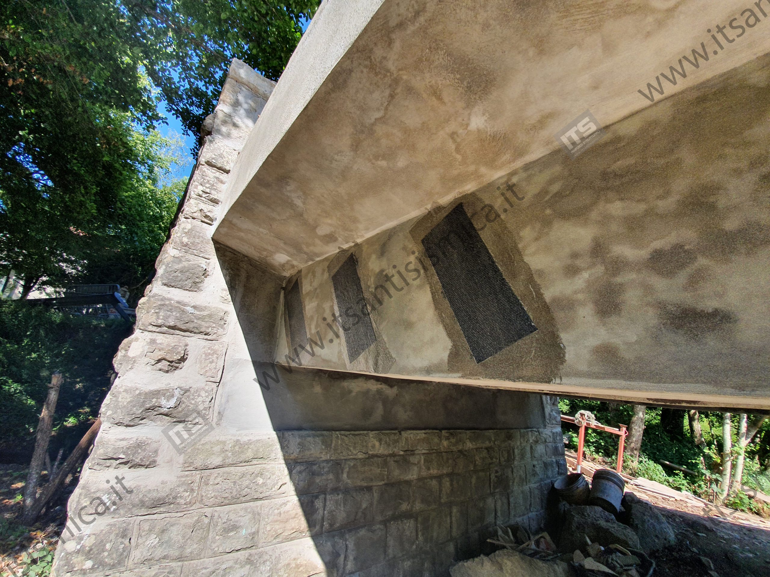 Rinforzo strutturale del ponte di Fossato — Pistoia — fotografia di cantiere 7